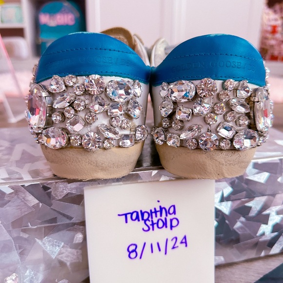 ❌ SOLD ❌ Golden Goose Size 38 Swarovski Superstars - Picture 2 of 10